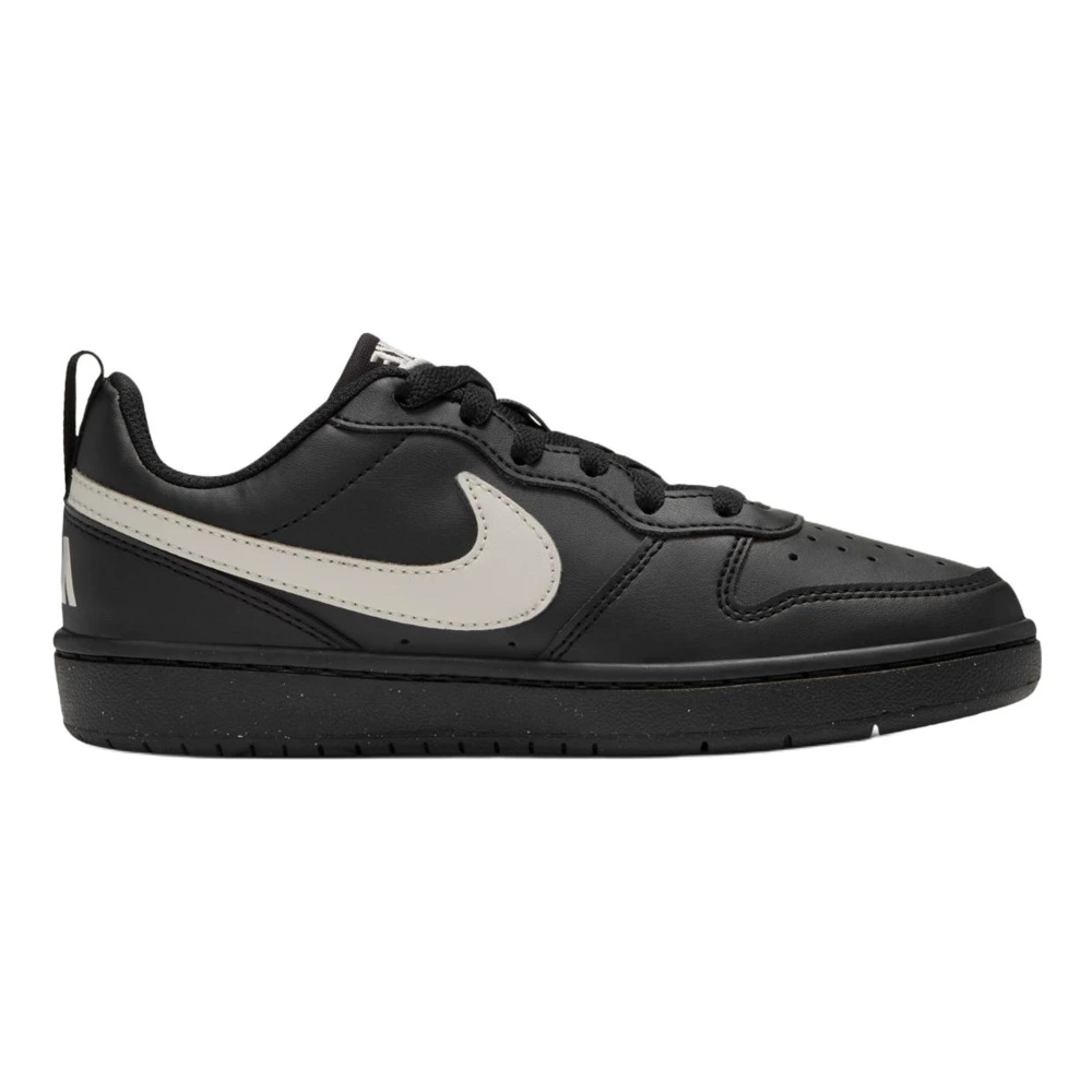 Кроссовки NikeCourt Borough Low Recraft GS детские черно-белые, Цвет: черный/белый, Размер: 35.5 | Китай.рф