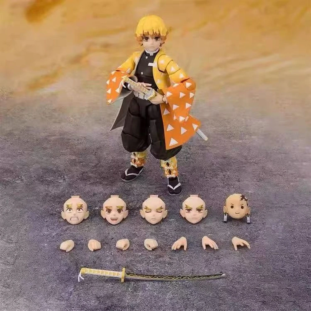 Фигурка BANDAI SHF Demon Slayer Agatsuma Zenitsu подвижная, Название продукта: SHF Агацума Дзэницу 73619 | Китай.рф