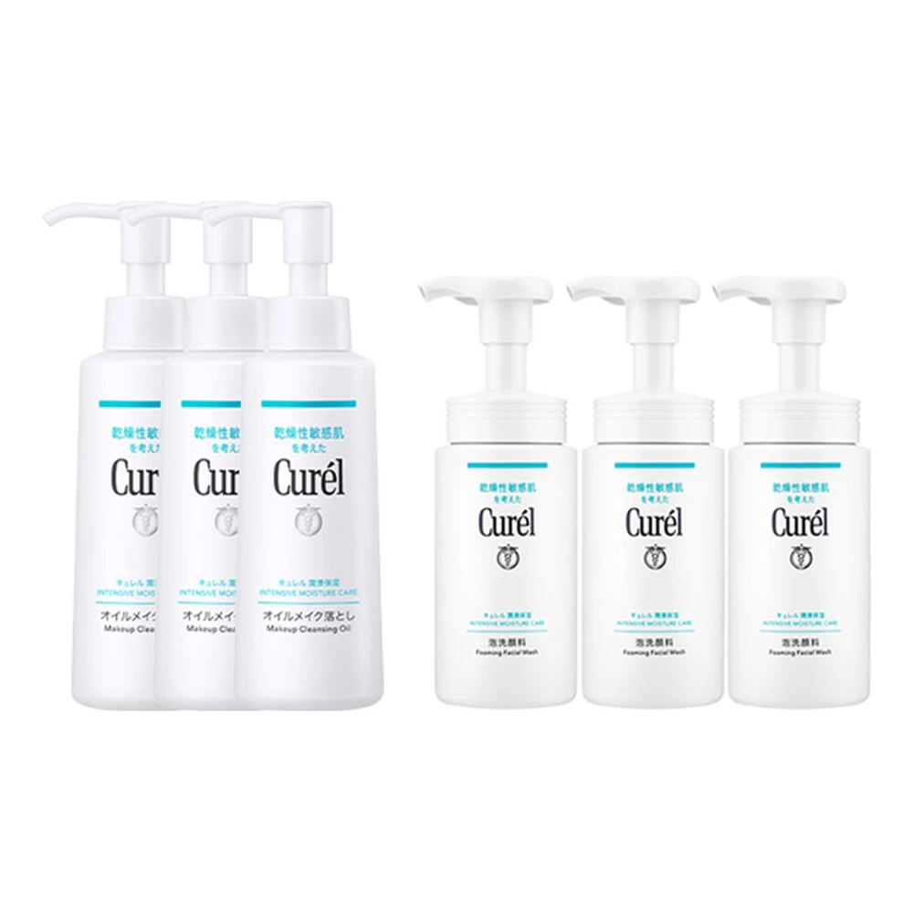 Набор для ухода Curél с очищающим средством и гидрофильным маслом 150ml+150ml, Набор: набор из шести предметов | Китай.рф