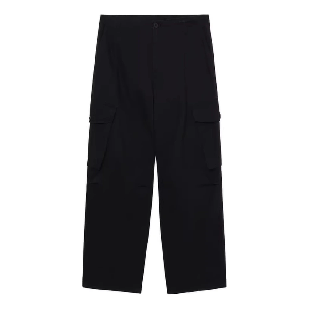 Карго штаны Carhartt WIP с логотипом и широкими штанинами, мужские, чёрные, Цвет: BKX/черный, Размер: S | Китай.рф