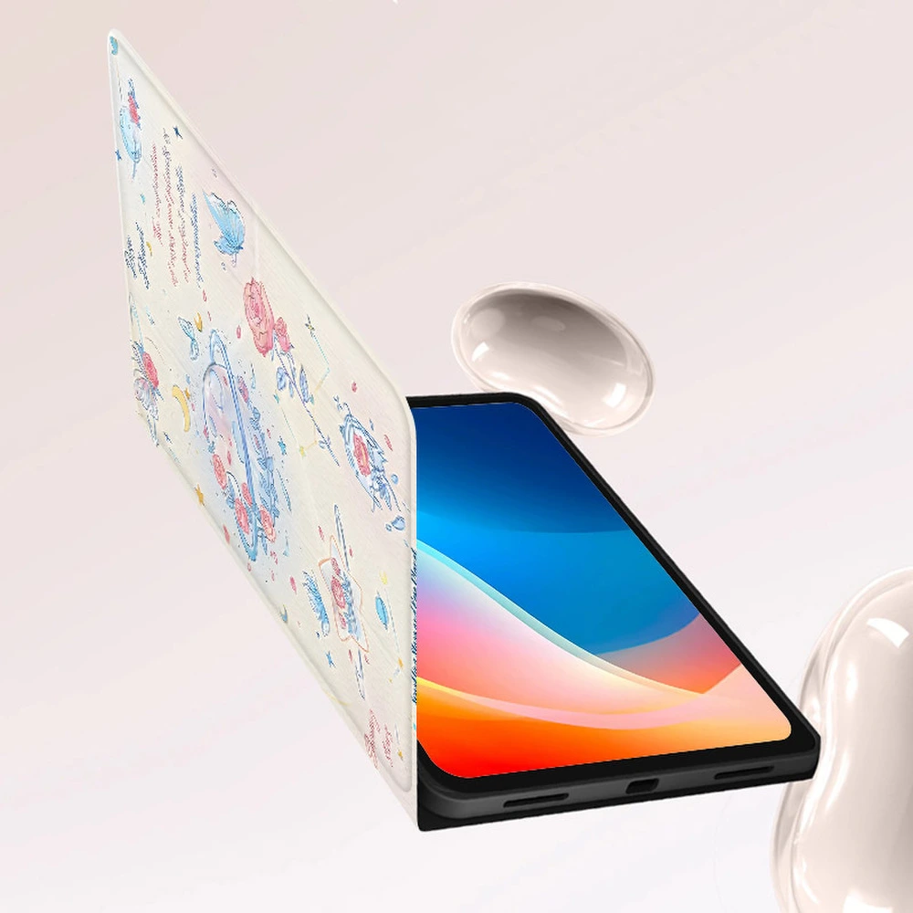 Защитный чехол HAOTIANTU для OnePlus Pad 2 с лунной розой, Цвет: лунная роза белый, Модель: OnePlus PAD 2 (12.1 дюйма) | Китай.рф
