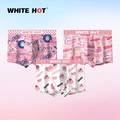 WHITEHOT x pinkcko: Аниме-трусы для настоящих ценителей, Цвет: 2 упаковки (розовый + розовый), Размер: L | Китай.рф