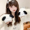 Sanrio Hello Kitty: Уютные перчатки с ушками для тепла и милоты, Стиль: Плюшевые перчатки Пусча с откидным клапаном, Размер: F, Подарочная упаковка: Оригинальный подарочный пакетик | Китай.рф