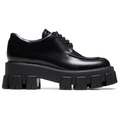 Элегантные кожаные туфли Prada на платформе – стиль и комфорт, Издание: С оригинальной коробкой для обуви, Размер: 38.5 | Китай.рф