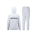 Спортивный костюм HOTSUIT для бега и тренировок, Набор: Костюм (бетонно-серый/эфирно-серый топ + бетонно-серый/эфирно-серые брюки), Размер: M | Китай.рф