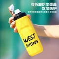 West Biking: Спортивная бутылка для велоспорта с защитой от протечек, Цвет: Прозрачный белый【620мл】 | Китай.рф