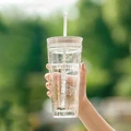Starbucks Двухслойный стакан с соломинкой (591 мл), Цвет: прозрачный, Объем: 591ml | Китай.рф