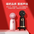 Микрофон-караоке Changba Q3 для детей с функцией изменения голоса, Цвет: Розовый гвоздика | Китай.рф