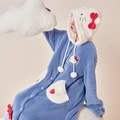Мягкий махровый халат Hello Kitty с капюшоном, Цвет: ночная рубашка KT с капюшоном, Размер: XS | Китай.рф