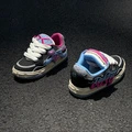 Ruby Scott бриллиантовые sneakers: коллаборация с Che Chen, кожа, черно-розовые, Цвет: черно-розовый, Размер: 36 | Китай.рф