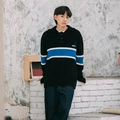 Saotome SS22 кардиган oversize с воротником поло унисекс, Цвет: черный, Размер: XS | Китай.рф