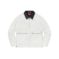 Supreme FW20 Рабочая куртка с кожаным воротником Унисекс, Цвет: Белый, Размер: L | Китай.рф