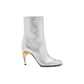 Alexander McQueen серебристые ботинки на каблуке 9.5 см, Цвет: серебро, Размер: 35, Издание: С оригинальной коробкой для обуви | Китай.рф