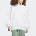 Белое женское худи Adidas с круглым вырезом, Цвет: Белый, Размер: S | Китай.рф