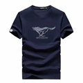 Футболка SEPTWOLVES T Shirts Men's Crew Neck Thin Straight Fit из Китая, Цвет: темно-синий, Размер: 160/80A | Китай.рф