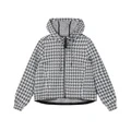 Женская куртка FILA EMERALD с клетчатым узором, с капюшоном, Цвет: Полный отпечаток второй, Размер: S | Китай.рф