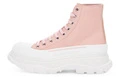 Женские розовые текстильные кроссовки Alexander McQueen Tread Slick на платформе, Размер: 36, Издание: Есть коробка для обуви | Китай.рф