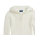 Polo Ralph Lauren Свитер с капюшоном, жаккардовый узор, теплый белый, детский, Цвет: теплый белый, Размер: M, Подарочная упаковка: Нет оригинального подарочного пакета, подарочной коробки | Китай.рф