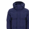 Пуховик Zegna однотонный с капюшоном, синий, Цвет: синий, Размер: 46 | Китай.рф