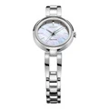 Часы женские CITIZEN Eco-Drive с солнечной батареей, серебристый циферблат, Цвет ремешка: серебряный ремешок для часов, Коробка: Обычная коробка для часов | Китай.рф
