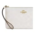 Клатч COACH Corner Zip из канваса с покрытием, маленький, белый, Упаковка: Базовая комплектация (сумка + пыльник) | Китай.рф