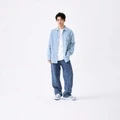 Рубашка MLB New York Yankees Basic Collection SS25 с длинными рукавами унисекс, светло-голубая, Цвет: светло-голубой, Размер: XS | Китай.рф