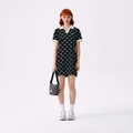 Платье MLB MONOGRAM SS25 с коротким рукавом, черное, с монограммой, Цвет: черный, Размер: XS | Китай.рф