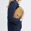 COACH Suede With Calfskin One Shoulder Handbag, Medium Women's Brass Sand Color, Упаковка: Базовая комплектация (сумка + пыльник) | Китай.рф