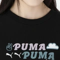 Свитшот PUMA 2-Fer Graphic Vest Top, женский, черный, с круглым вырезом, Цвет: черный, Размер: S | Китай.рф