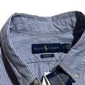 Рубашка Polo Ralph Lauren SS24 Classic Version, мужская, Цвет: Темно-синий и белый, Размер: S | Китай.рф