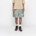 Stussy SS24 NYLON SHORT WAVE DYE: Летние шорты унисекс с логотипом, Цвет: зеленый, Размер: M | Китай.рф