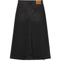Длинная джинсовая юбка Levis Женская Дымчато-серая, Цвет: дымчато-серый, Размер: 24 | Китай.рф