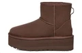 Женские замшевые ботинки UGG утепленные темно-коричневые, Цвет: темно-коричневый, Размер: 36 | Китай.рф