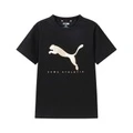 Футболка PUMA AthleticSportstyle черная унисекс, Цвет: Черный 90001, Размер: 110 | Китай.рф