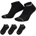 Носки Jordan Everyday No-Show Socks (3 пары), черные, Цвет: 3 штуки (черные), Размер: S | Китай.рф