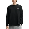 Лонгслив FILA ORIGINALE унисекс, повседневный, Цвет: Чёрный-BK, Размер: M | Китай.рф