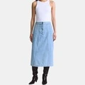 Levi's Blue Tab™ Collection, джинсовая длинная юбка женская, Цвет: светло-голубой, Размер: XS | Китай.рф