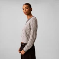 Женский свитер Calvin Klein Jeans V-образный вырез, Цвет: P7A-кокосовый серый, Размер: s | Китай.рф