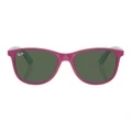 Детские солнцезащитные очки RayBan с круглой оправой, Стиль: Фиолетово-красный, Размер: 49mm | Китай.рф