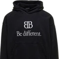 Худи Balenciaga FW22 с принтом 2B унисекс черное, Цвет: черный, Размер: XXS, Коробка: Нет оригинального подарочного пакета, подарочной коробки | Китай.рф