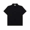 Поло SAINT LAURENT Cassandre Logo Embroidered мужское черное, Цвет: черный, Размер: S | Китай.рф