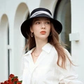 Женская панама ELLE для защиты от солнца и ультрафиолета, Цвет: черный, Размер: F | Китай.рф