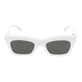 Солнцезащитные очки GUCCI Recycled Acetate Rectangular Unisex Green, Стиль: 002 (белая оправа/серые линзы), Размер: 50, Коробка: Футляр для очков (размер и цвет случайные) + салфетка для очков | Китай.рф