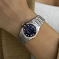 OMEGA Constellation, женские часы, 25 мм, синий циферблат, Упаковка: Полный комплект оригинал, Срок действия гарантии: гарантия до 2026 г. (дата случайная) | Китай.рф