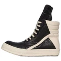 Высокие кеды RICK OWENS Geobaskets для скейтборда, черные с белым, Издание: С оригинальной коробкой для обуви, Размер: 40 | Китай.рф