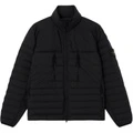 Пуховик Stone Island с воротником-стойкой и молнией, Цвет: черный, Размер: S | Китай.рф