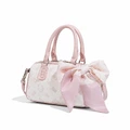 Сумка Sanrio Hello Kitty Boston из PU кожи, Цвет: розово-белый (в подарок шарф KT), Коробка: Розовая фирменная подарочная коробка | Китай.рф