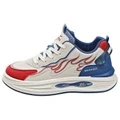 Warrior Cushioning Slip Resistant Abrasion Resistant Mid top Men's Chunky Sneakers, Цвет: Бежевый синий красный, Размер: 39 | Китай.рф