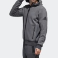 Худи adidas Htt Double Knit, мужское, серое, Цвет: серый, Размер: M | Китай.рф