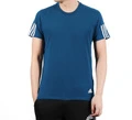 Футболка adidas Run It Tee Soft мужская синяя с принтом, Цвет: синий, Размер: S | Китай.рф